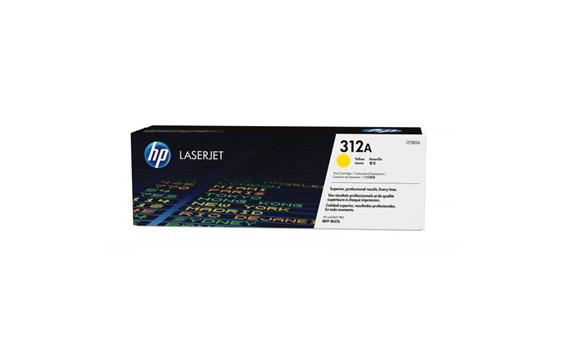 125243 HP CF382A Toner HP CF382A gul 312A serie 2700 sider ved 5% til MFP M476